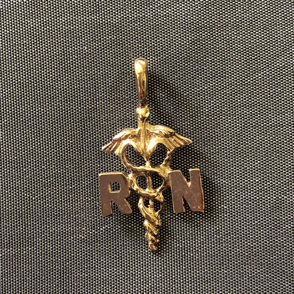 ✨Beautiful registered nurse golden charm✨
